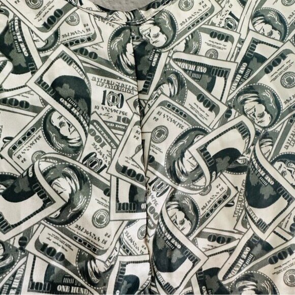 Luxe Dollar Bill Print Romper – Size M | Baddie Aesthetic Meets Y2K Attitude - Picture 5 of 11